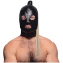 Strict Blonde Ponytail Bondage Hood - Svart - 