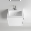 Compact Waterproof 50x40   Vaskeskap Matt Hvit SolidTec®