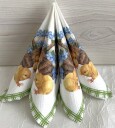 Lunsj serviett PåskeKyllinger med eggkurv fra Paw Decor Collec