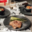 Villeroy & Boch Manufacture Rock 25 cm Middagstallerken i Svart Porselen