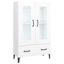  Highboard hvit 70x31x115 cm konstruert tre