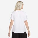 Nike Sportswear Club Essentials T Shirt Dame White/Black XL