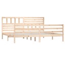 vidaXL Sengeramme heltre 200x200 cm