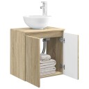  Vegghengt vaskeservant Sonoma eik 49,5 x 41 x 64,5 cm