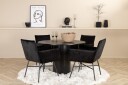Venture Home Rundt Bianca Spisebord med 4 stk Pippi Spisestol  