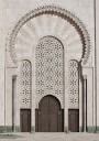 Ornate Doorway of Hassan II Mosque Casablanca Plakat Plakat / 70x100cm