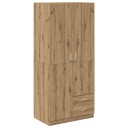  Garderobe artisan eik 80x52x180 cm konstruert tre 8721158434623