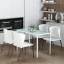 Spisebord – moderne design stort 120x60x75 cm hvit