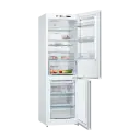 Bosch Serie 4 KGN36VWED Kombiskap Hvit 186 cm med Total No Frost