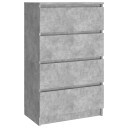 vidaXL Skjenk betonggrå 60x35x98,5 cm konstruert tre