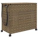  Skittentøyskurv med hjul 66x35x60 cm rotting 8721012050549