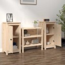 vidaXL Skjenker 2 stk 40x35x80 cm heltre furu