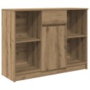  Skjenk med 6 skuffer artisan eik 101x35x76 cm konstruert tre