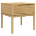  Lampebord FLORO voksbrun 55x55x54 cm heltre furu 374026