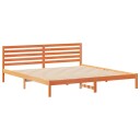  Sengestamme med hodegjerde Voksbrun 200 x 220 cm Heltre furu