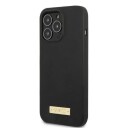Guess Mobildeksel iPhone 13 Pro/13 6,1" MagSafe Svart Hard Etui med Silikonlogoplate