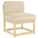 vidaXL Pute Beige 60 x 40 x 12 cm Oxford Stoff