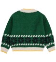 Bobo Choses Cardigan   Strikk   Ull   Kaleidoscope jacquard   Gr   Bobo Choses   18 md   Cardigan   Grønn