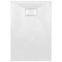 vidaXL Dusjbrett SMC hvit 120x70 cm