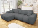 Flo Sovesofa med sjeselong 3 seter   Grå
