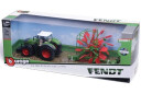 BURAGO - Tractor w/whirl rake Fendt 1050 Vario 10cm green  141506 