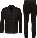 Lindbergh Plain Db Mens Suit   Normal Length   JET BLACK   58