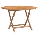 vidaXL Sammenleggbart hagebord 120x120x75 cm heltre teak