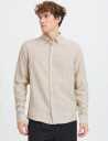 Casual Friday Cfhanes Linen Mix Ls Shirt   Beige   M