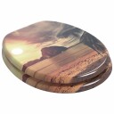  Myk lukking toalettsete Oransje 44 x 38 cm MDF plater