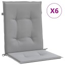 vidaXL Hage stolputer Grå 100 x 50 x 3 cm