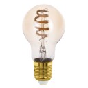 Eglo Connect-Z E27 Led A60 Pakke Med 2 Amberfarvede Standardpærer Spiral Og Justerbart Hvidt Lys Samt Fjernbetjening