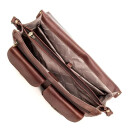 Gianni Conti stor portefølje veske Dark Brown