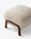 &Tradition Wulff ATD3 Puff Valnøtt/Sheepskin Moonlight