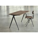 Hay Pyramid Desk 01 140X75 Black Frame/Smoked