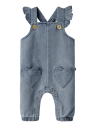 Lil"Atelier Medium Blue Denim Nbflulia Loose Dnm Overall 4017 Cj Lil 68