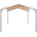 vidaXL Paviljongtelt 4x4 m stål Beige