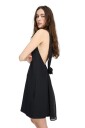 ROTATE Crepe Mini A Line Dress Kjole Sort 36