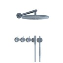 Vola 5471S-061 dusjsett børstet krom