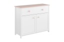 Kommode Luna 110X42X90 Cm   Hvit/Krom