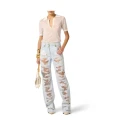 Elisabetta Franchi Dame Jeans Blå W27,