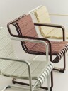 Terrazza Folding Seat Cushion 82x40 cm Yellow bold stripe