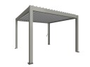 Biohort Pergola størrelse 3,5 x 3,5 metallic quartz grå/sølv