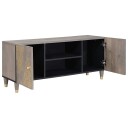 TV skap Grå 105 x 33 x 46 cm Massiv mango tre