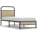  Sengeramme uten madrass røkt eik 75x190 cm konstruert tre 8721158564580