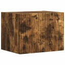  TV Veggskap Røkt eik 60 x 31 x 29.5 cm Konstruert tre