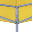 vidaXL Teltduk for festtelt 3x3m gul 270 g/m²