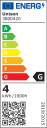 Dekor LED Globepære Gull Ø130 E27 4W 1800K Dimbar