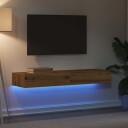  TV-benker med LED-lys 2 stk artisan eik 60x35x15,5 cm 8721158555359