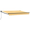 vidaXL Uttrekkbar markise sand 3 x 2,5 m 100% polyester og aluminium