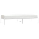 vidaXL Sengeramme i metall hvit 80x200 cm